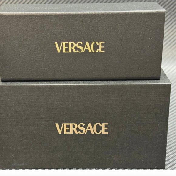 Versace Black Grey Gold 70mm Sunglasses - Picture 5 of 5